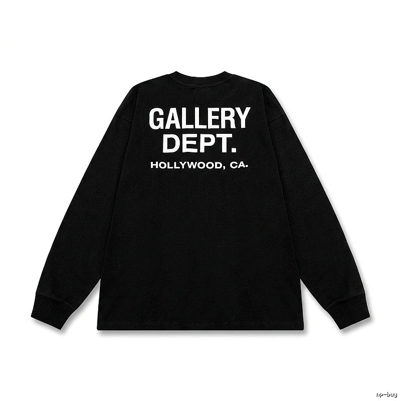 Gallery Dept. Simple Style Black Long-sleeved Shirt