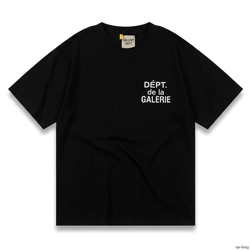 Gallery Dept Trendy and Cool Black T-shirt