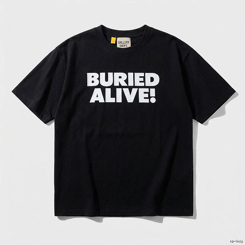 Gallery Dept Trendy and Cool Style Black T-shirt