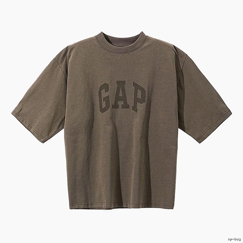 Gap Kanye Minimalist Style Dark Gray Short Sleeve