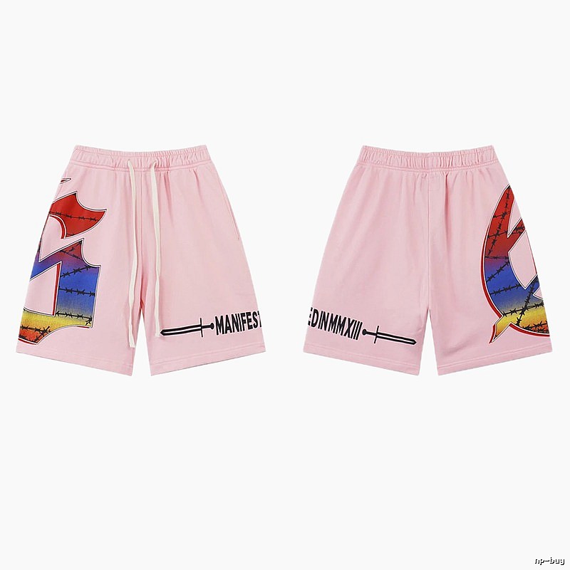 Godspeed Gradient Print Street Style Pink Shorts