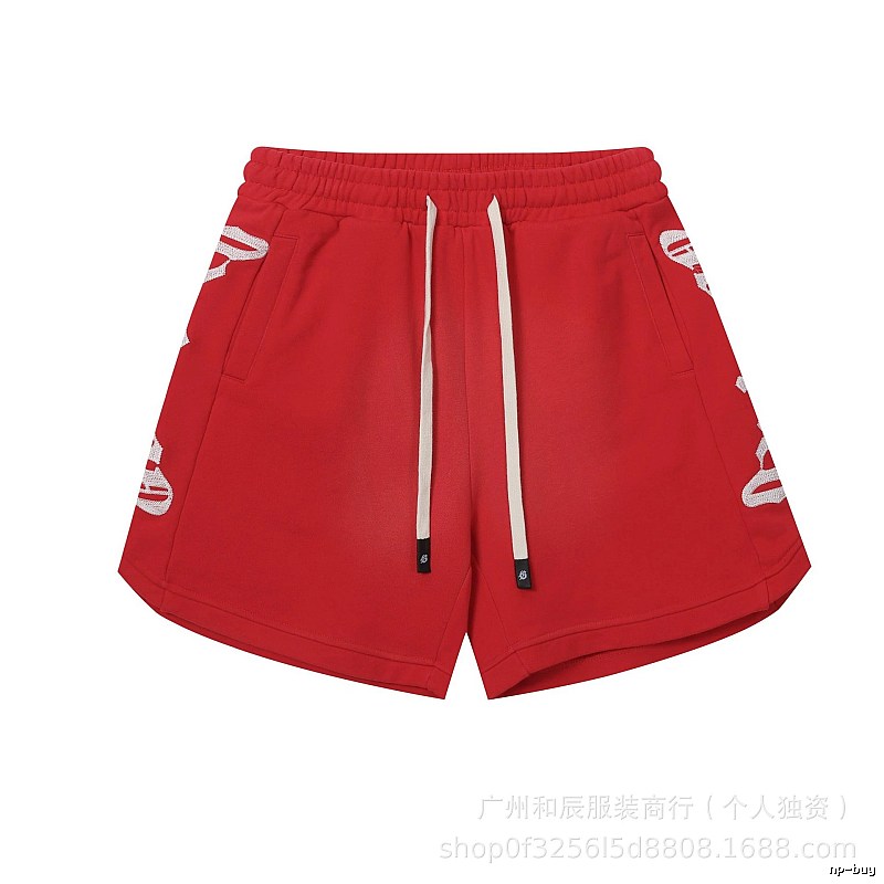 Godspeed Printed Street Style Red Shorts
