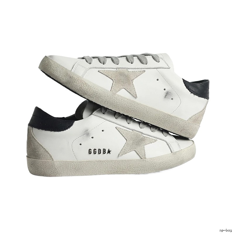 Golden Goose distressed white shoes
