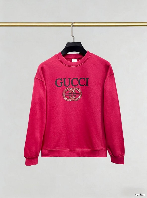 Gucci Pink Crewneck Sweatshirt with Gucci Sweatshirt for Photo Ready
