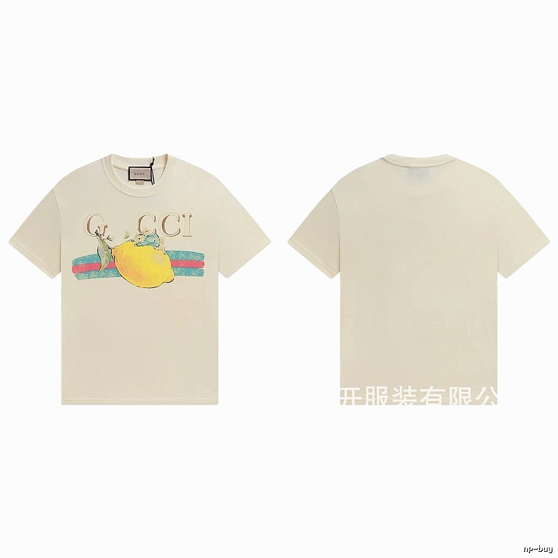 Gucci Vintage-style Off-white Lemon Print T-Shirt