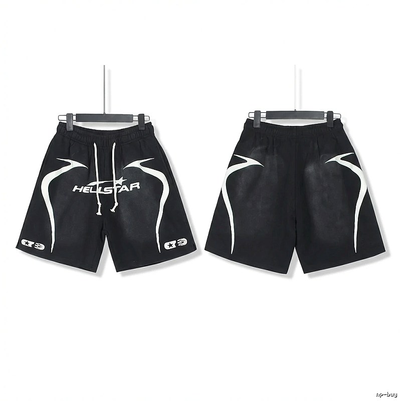 Hellstar dark style black shorts