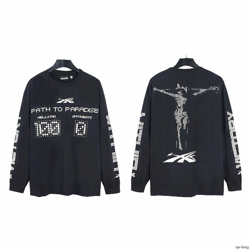 Hellstar Dark Style Printed Black Long-sleeve
