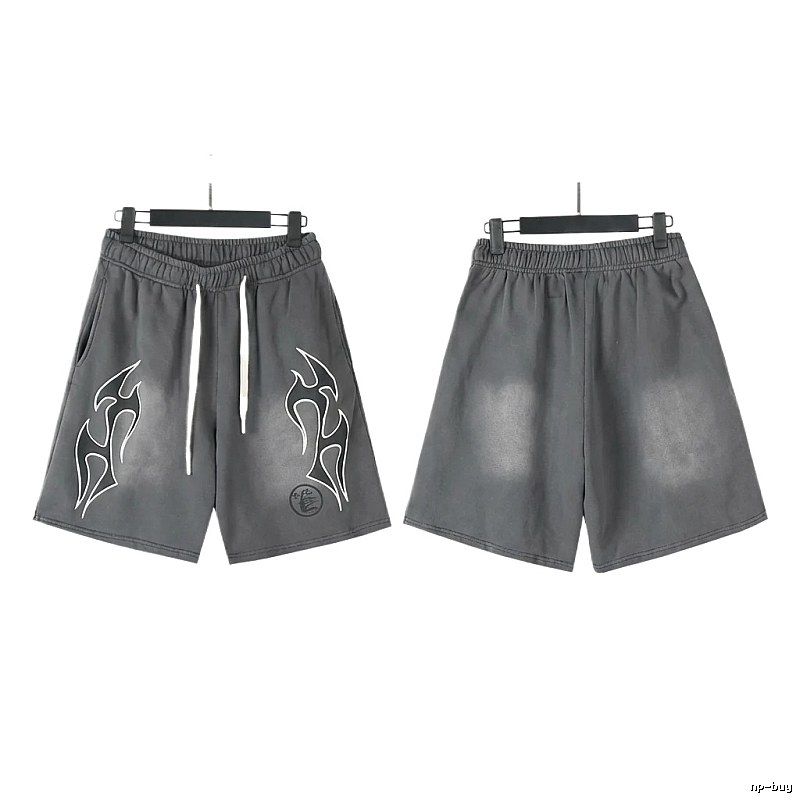 Hellstar Flame Wind Grey Shorts