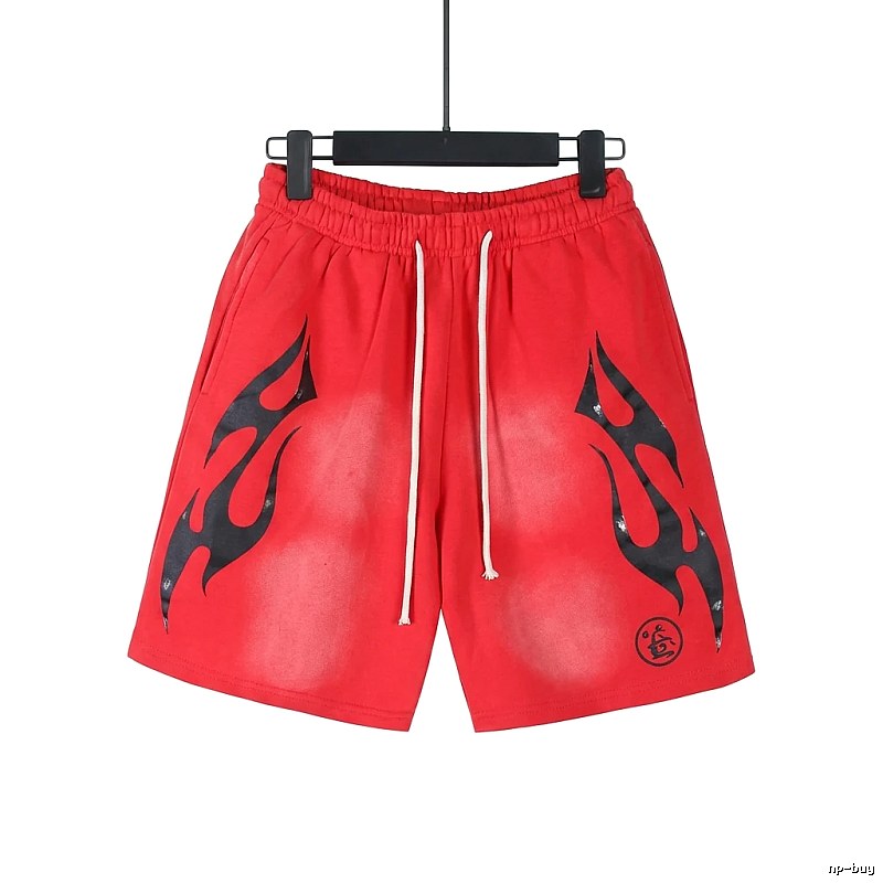 Hellstar Flame Wind Red Shorts
