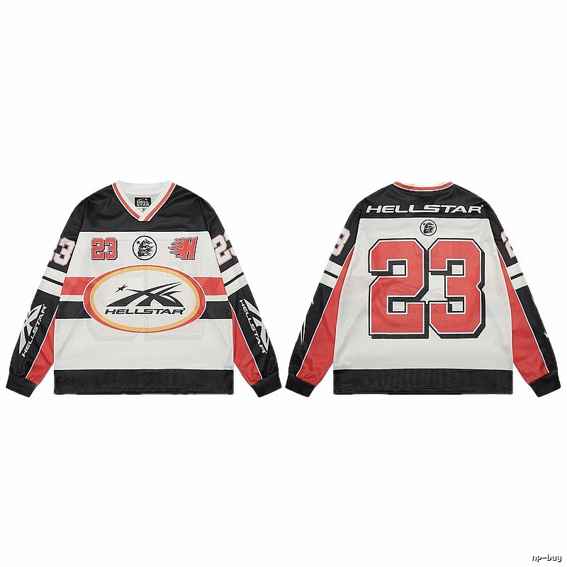 Hellstar No.23 American Street Style Black and Red Jersey