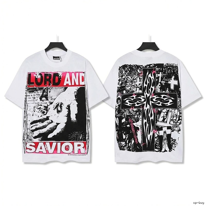 Hellstar religious style white T-shirt