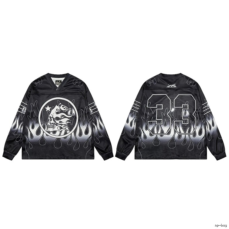 Hellstar Skull Flame High Street Black Jersey