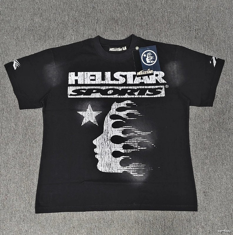 Hellstar Sports Street Style Black Short-sleeve T-shirt