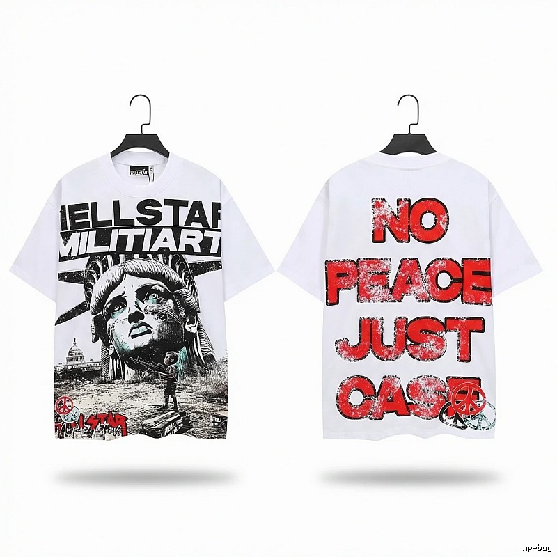 Hellstar Statue of Liberty Print White T-shirt