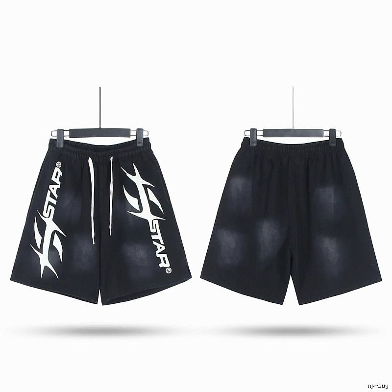 Hellstar Trendy Style Black Shorts