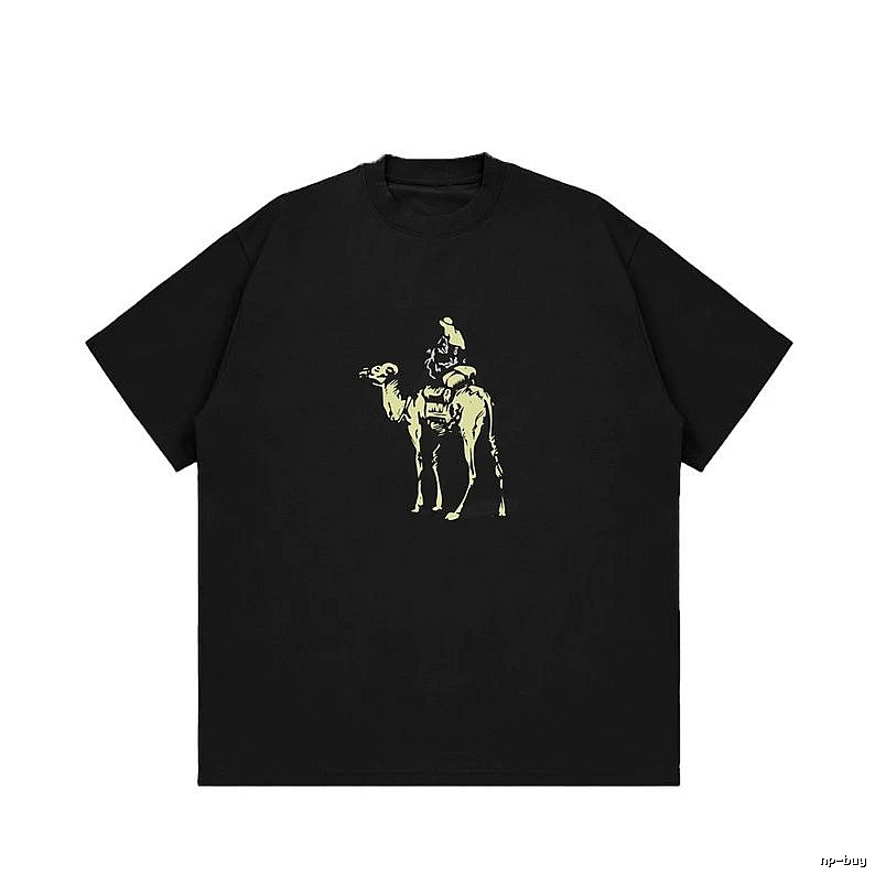 Hermes Casual Horse graphic T-shirt White Equestrian Artwork for Streetwear Looks