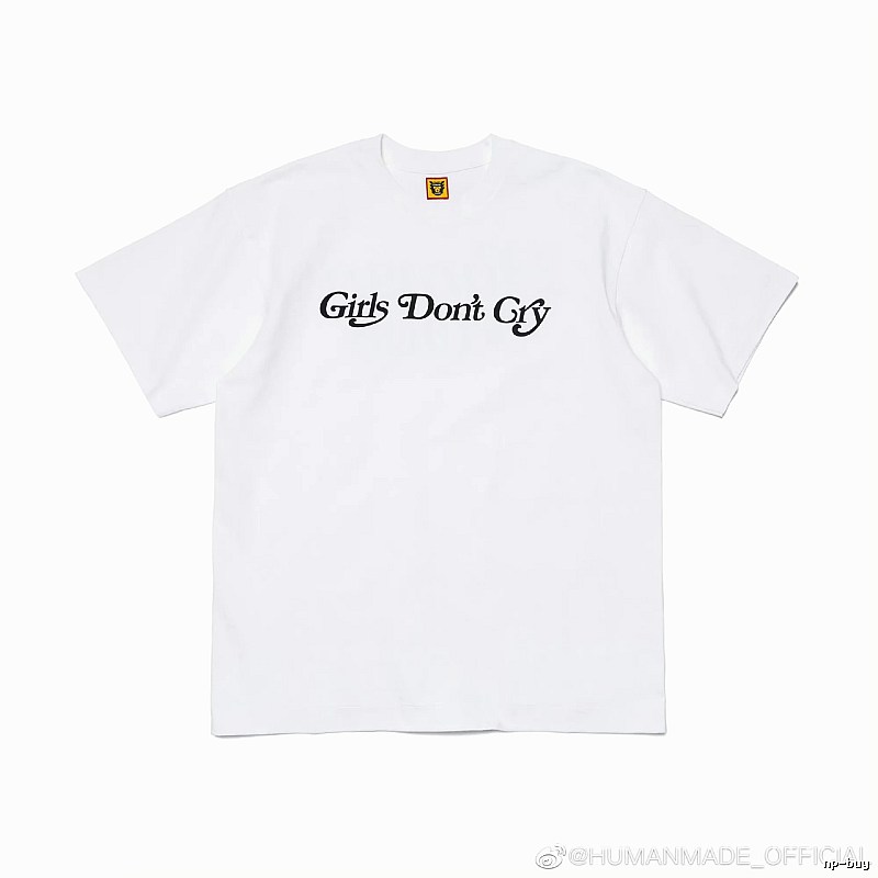 HUMAN MADE Co-branded Japanese Streetwear White Printed T-Shirt