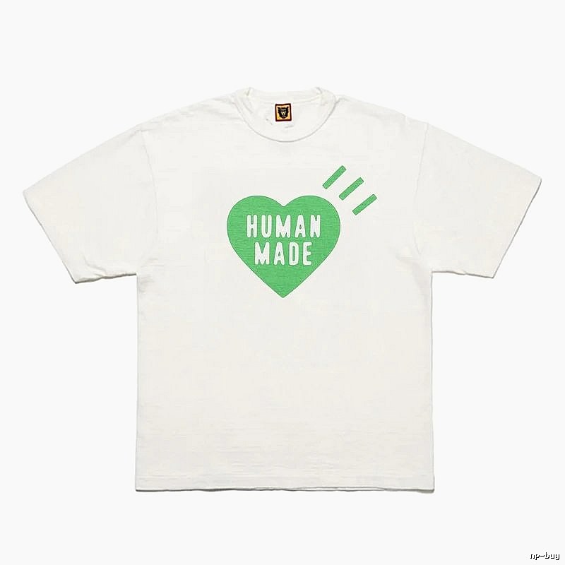 Human Made Logo Detail Heart logo T-shirt Black Green Human with Relaxed Feel