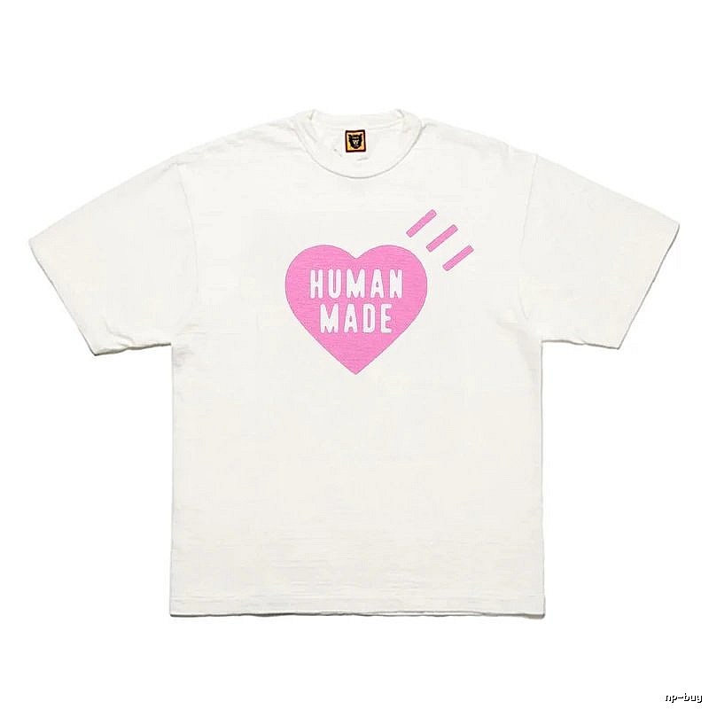 Human Made Patterned Heart logo T-shirt Black Green Human with Polished Detail