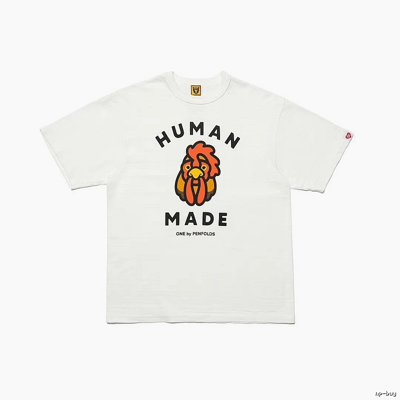 HUMAN MADE x Le Coq Sportif Co-branded Japanese Streetwear White T-Shirt