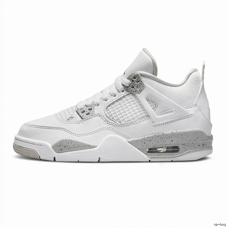 Jordan 4 Gray and White Trendy and Cool Athletic Shoes