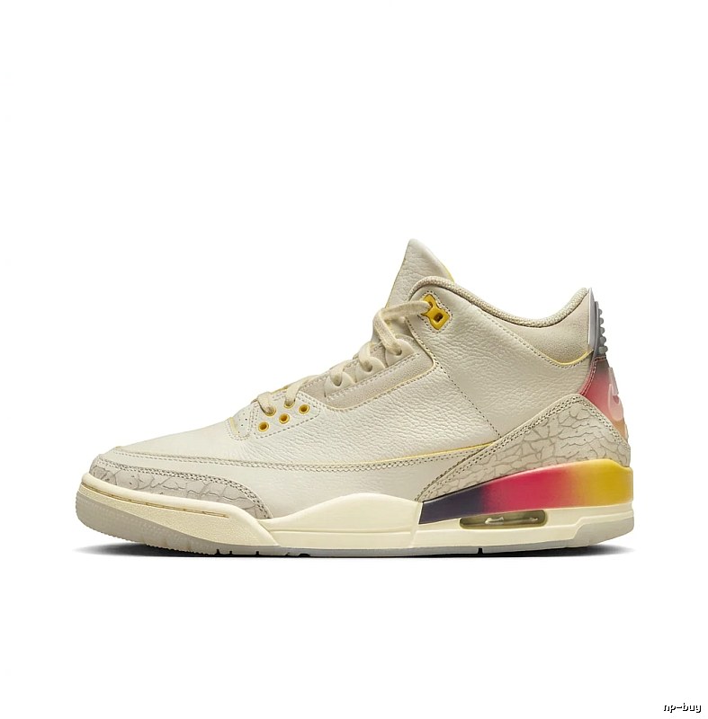 Jordan AJ3 Trendy Gradient White Shoes