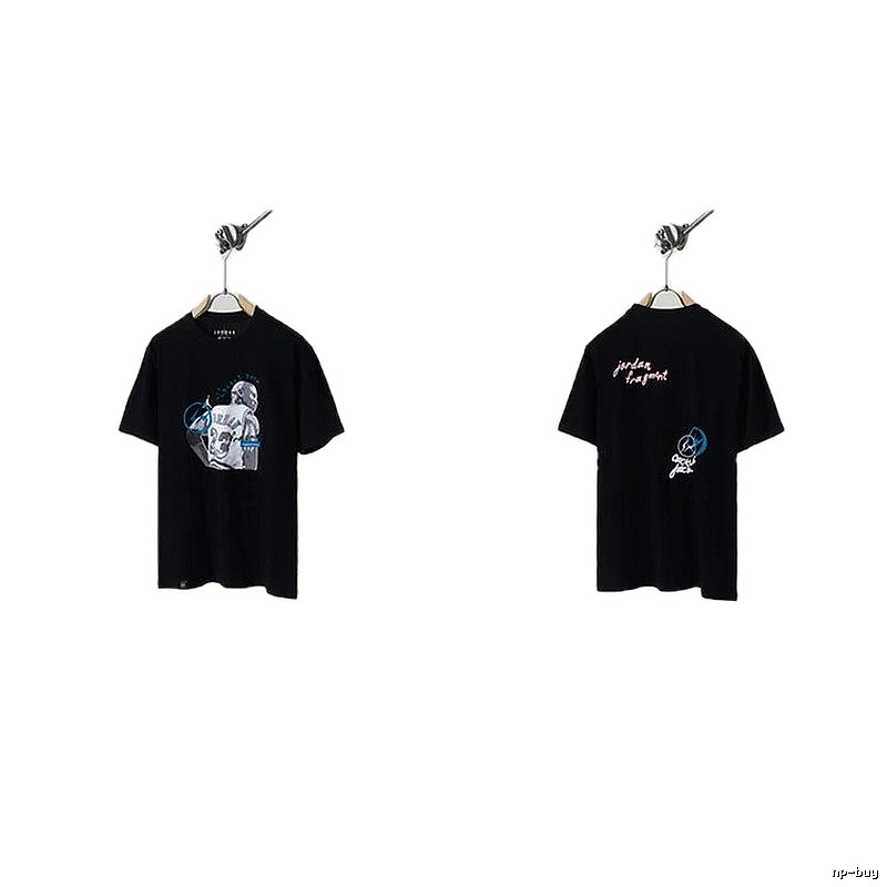 Jordan x TS Co-branded Street Style Black T-shirt