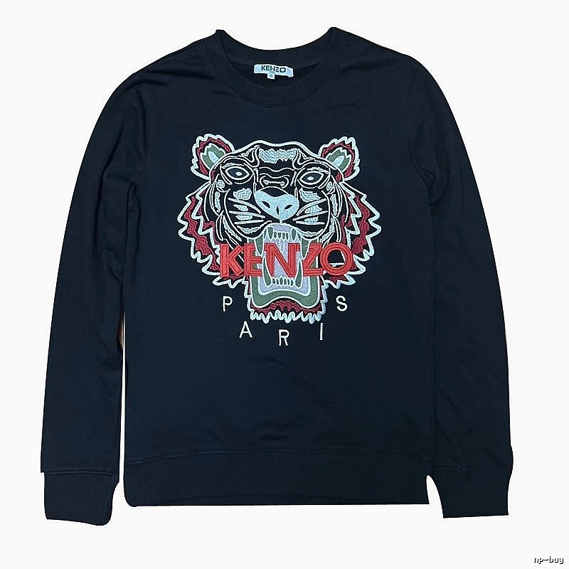 Kenzo Style Kc55 Tiger SweatShirt Casual Layering Graphic