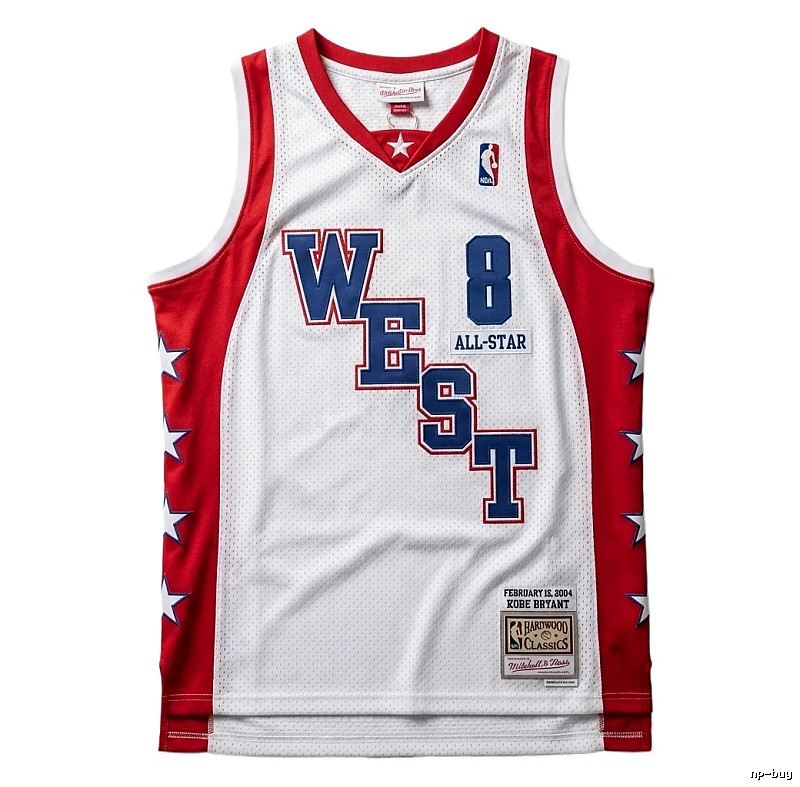 Kobe All-Star Red and White Retro Jersey