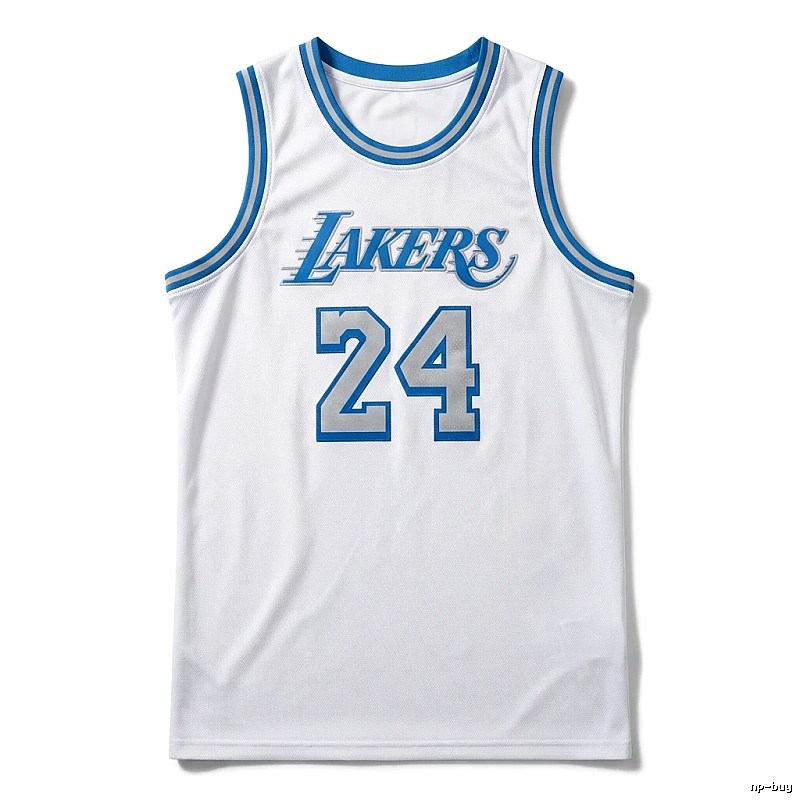 Kobe Lakers retro-style white jersey