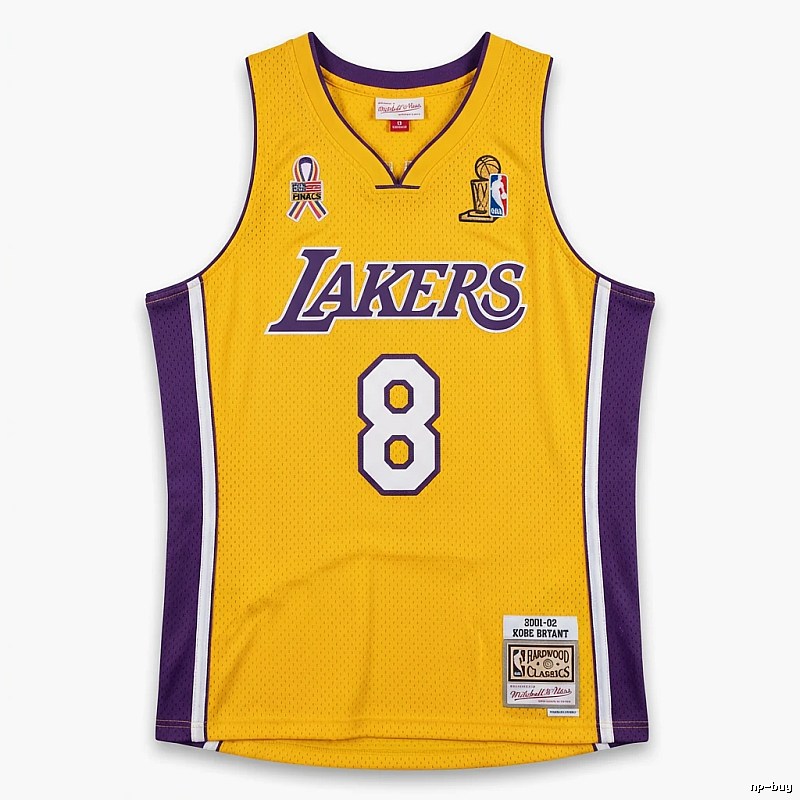 Kobe Lakers retro yellow-purple jersey