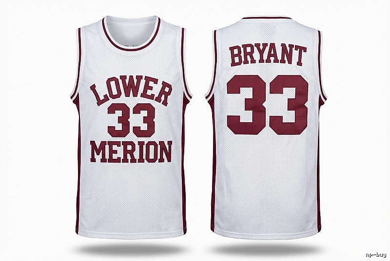 Kobe retro-style white basketball uniform
