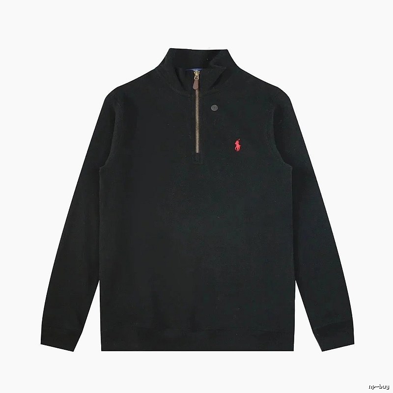 Lacoste Daily Quarter-zip sweatshirt Black Quarter Zip for City Outfits