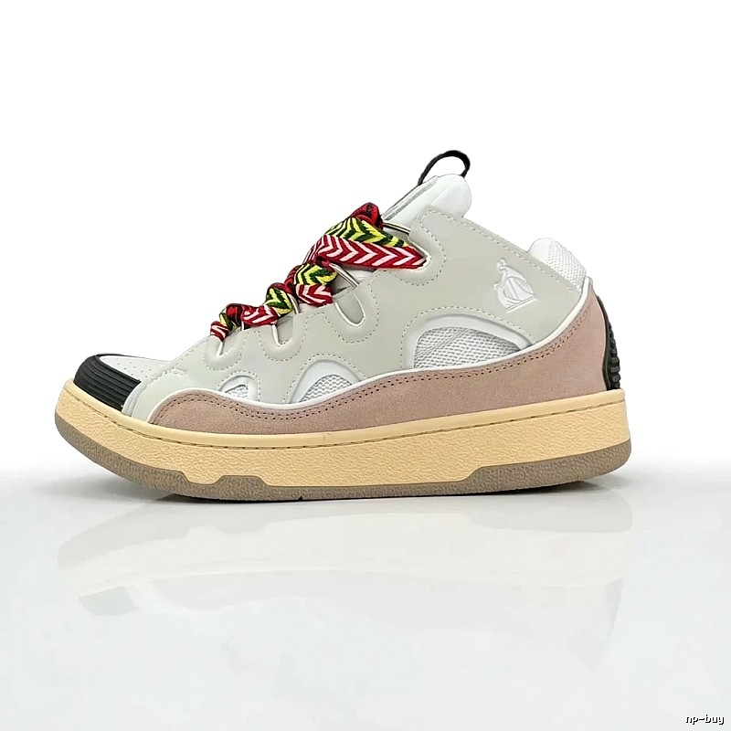 LANVIN retro-style grey and white sports shoes