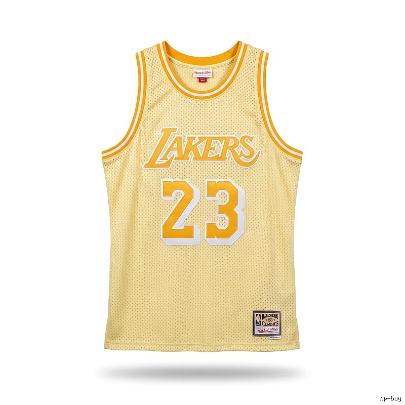LBJ Lakers retro yellow jersey