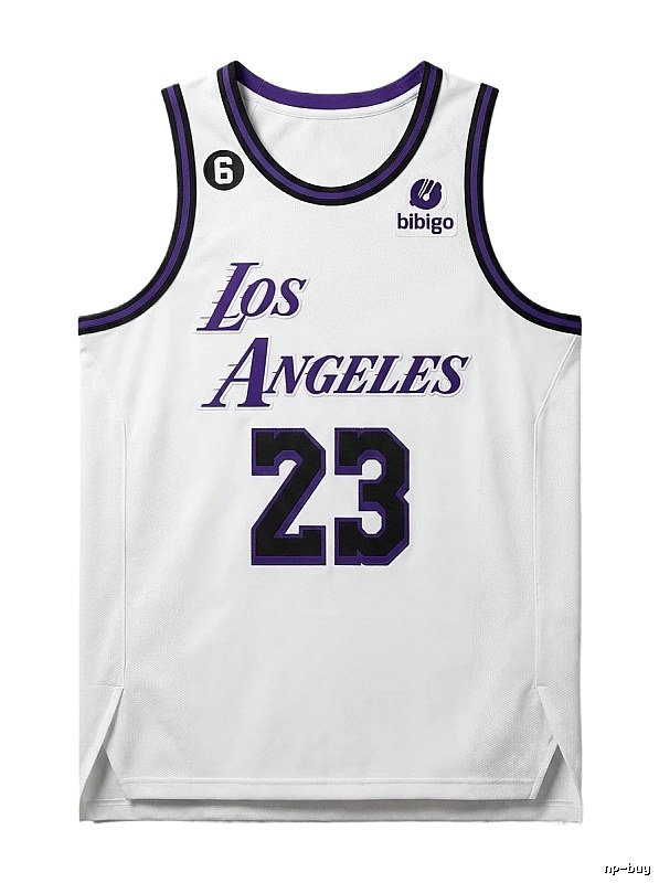 LBJ Los Angeles retro-style jersey