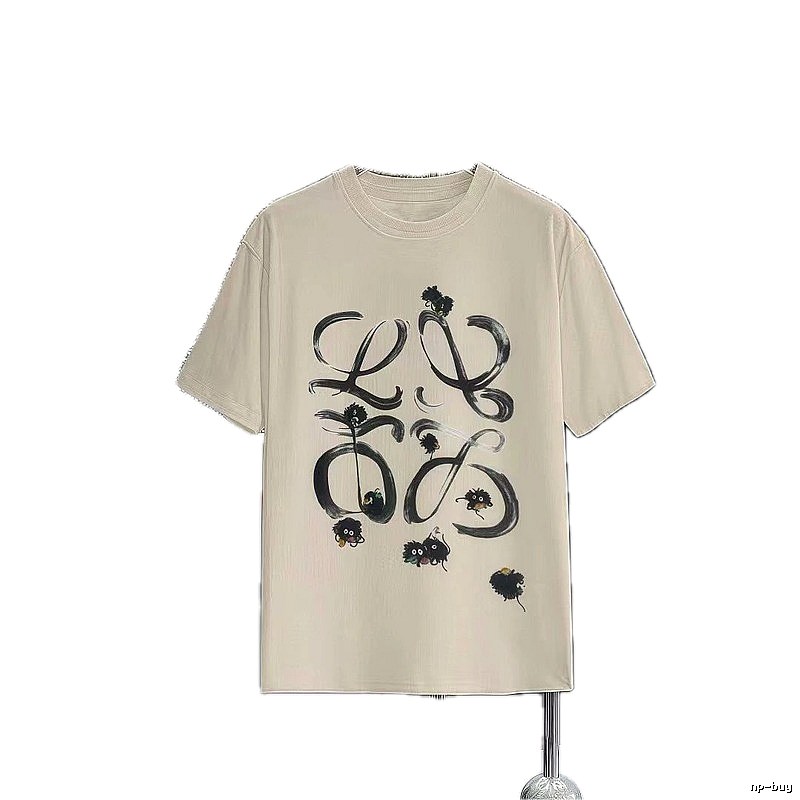 LOEWE x My Neighbor Totoro Co-branded Casual Style Apricot Beige Short-sleeve T-shirt
