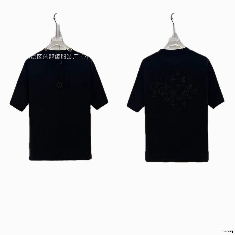 Louis Vuitton Monogram Trendy & Cool Black Short-sleeve T-shirt