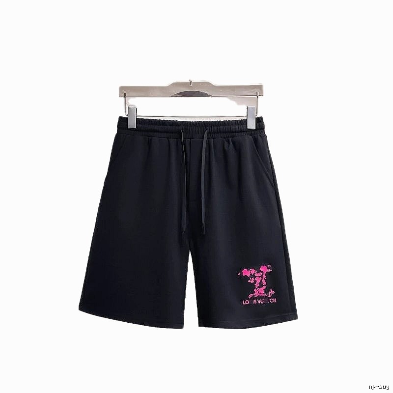 Louis Vuitton Trendy Cool Black Printed Casual Shorts