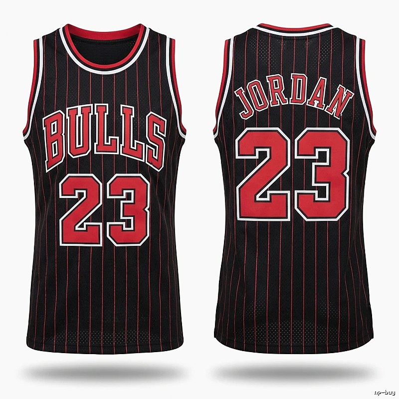 Michael Jordan No. 23 black and red jersey