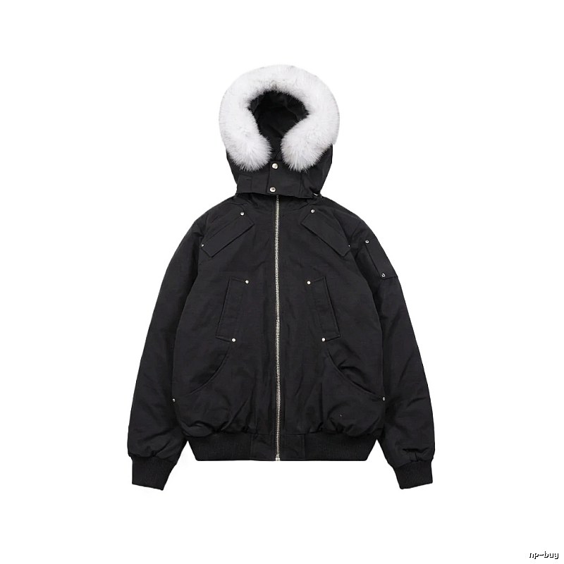 Michael Kors black utility-style down jacket