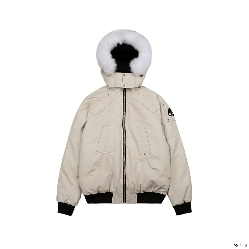 Michael Kors parka down jacket in off-white