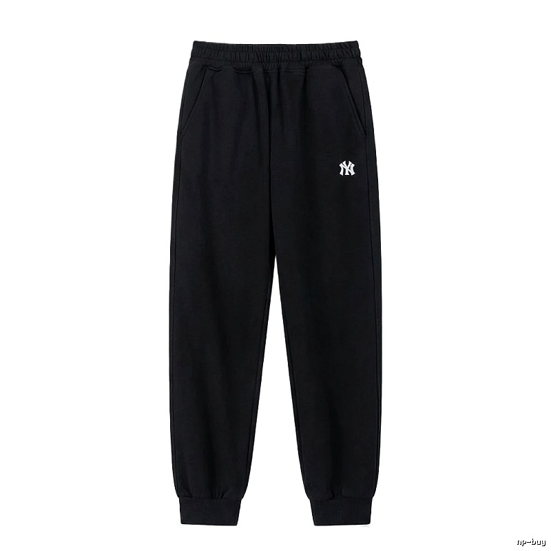 MLB large logo casual style black pants