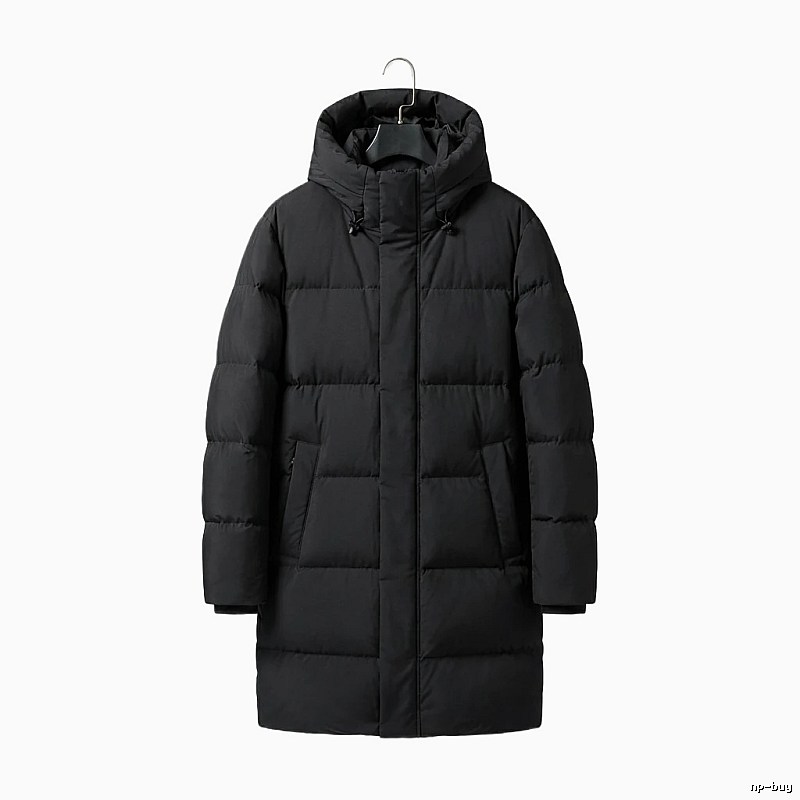 MLB long black down jacket