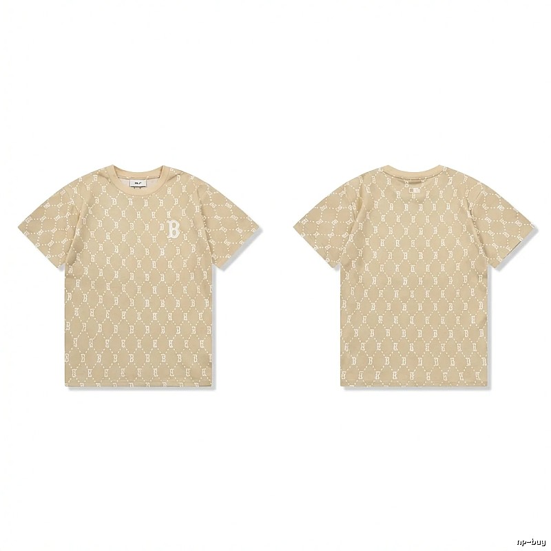 MLB Old Flower Style Beige T-shirt