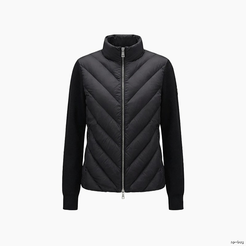 Moncler black casual style down jacket