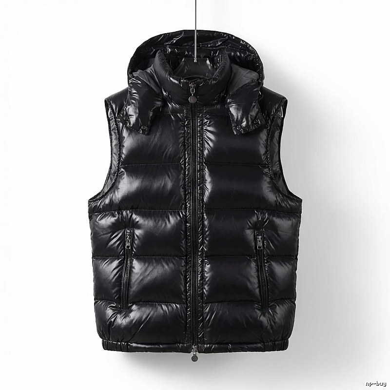 Moncler black stylish down vest
