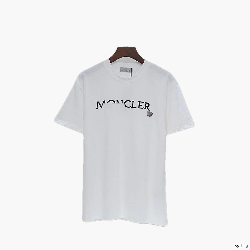 Moncler Classic Collection Minimalist Style White Short-sleeve T-shirt