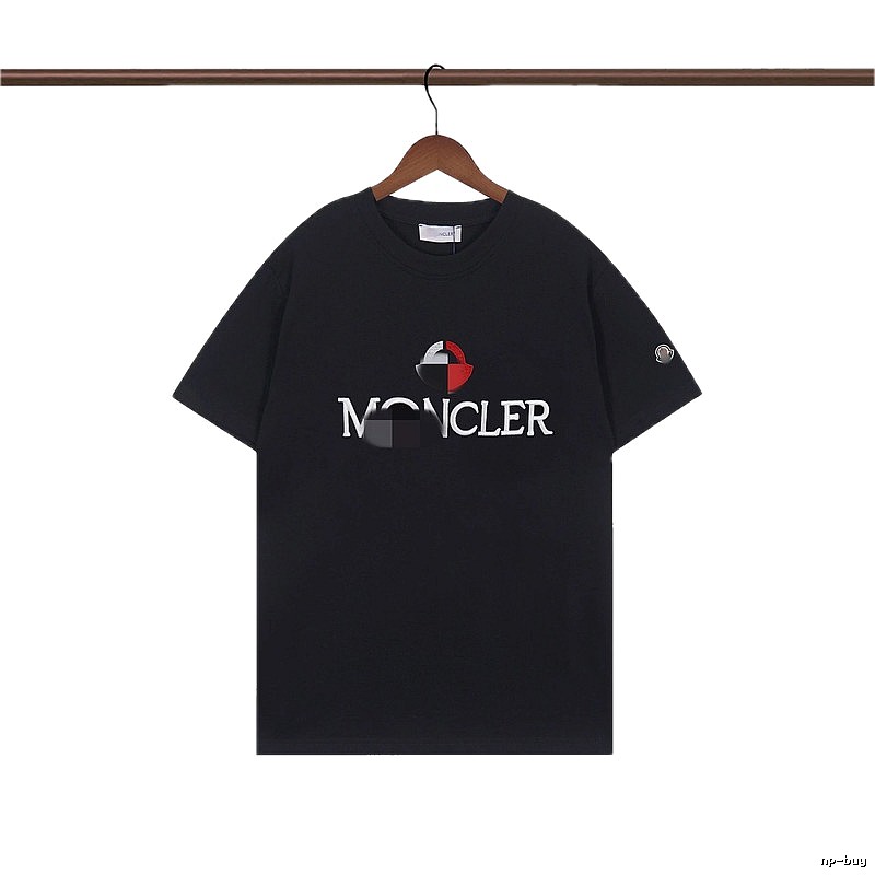 Moncler Printed Casual Black Short-sleeve T-shirt