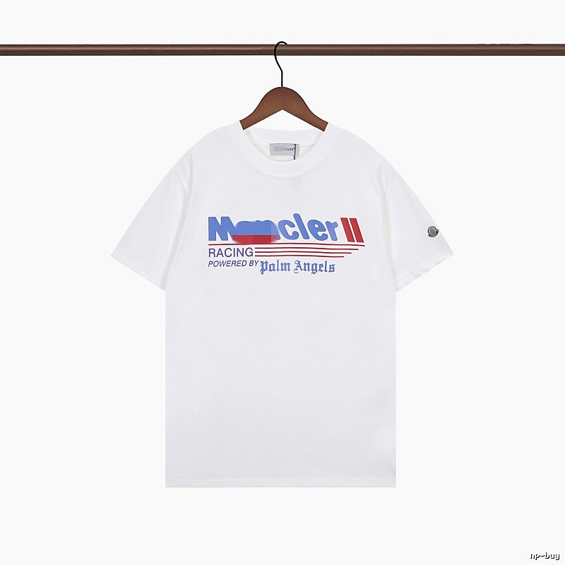 Moncler Racing Co-branded Street Style White T-Shirt